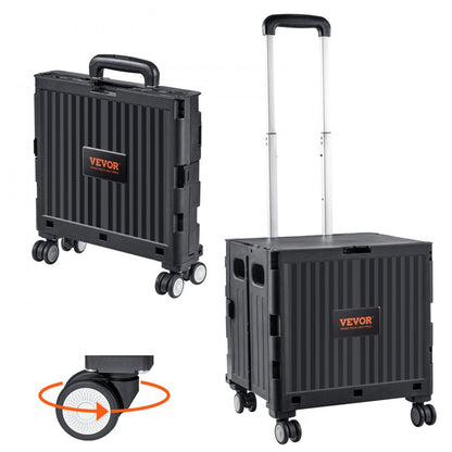 8822 - Portable Foldable Cart, 110 lbs Capacity, Adjustable Handle