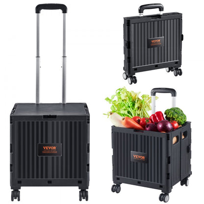 8822 - Portable Foldable Cart, 110 lbs Capacity, Adjustable Handle
