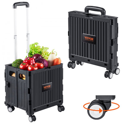 8822 - Portable Foldable Cart, 110 lbs Capacity, Adjustable Handle