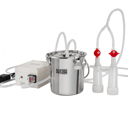 9JYZ-3 - Efficient VEVOR Goat Milking Machine with 3L Stainless Steel Bucket