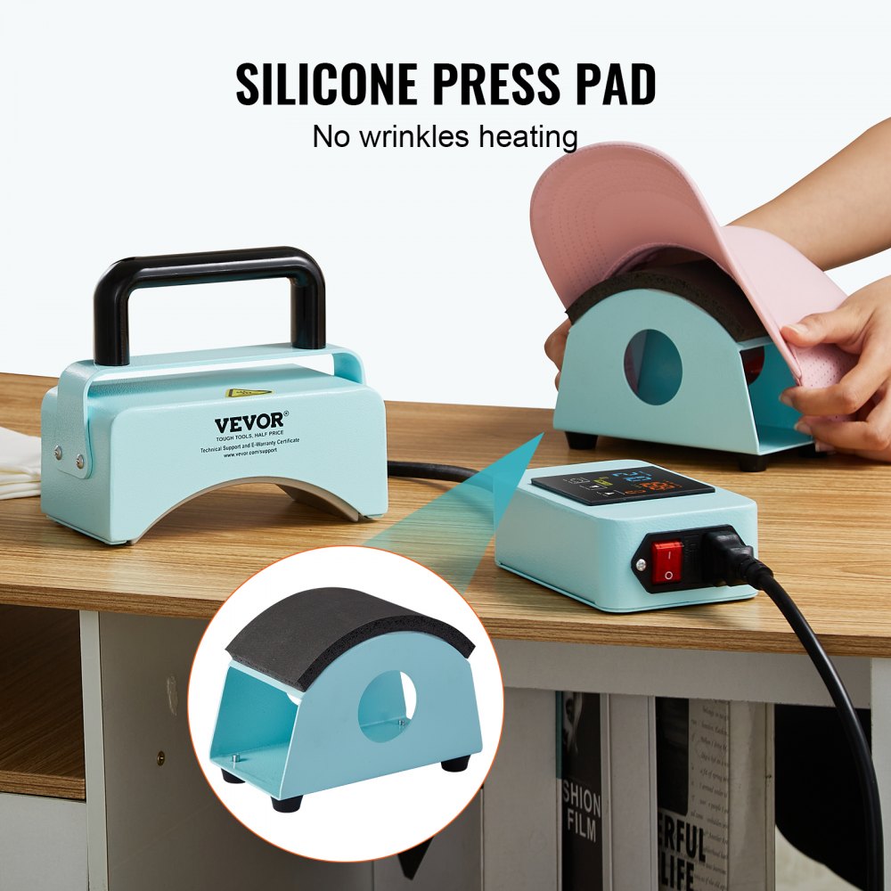 DF55A - 5.9" Hat Press Machine for Easy Cap Customization