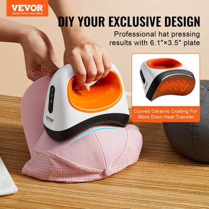 S0305 - Portable 6.1" Mini Hat Press Machine for Custom Caps