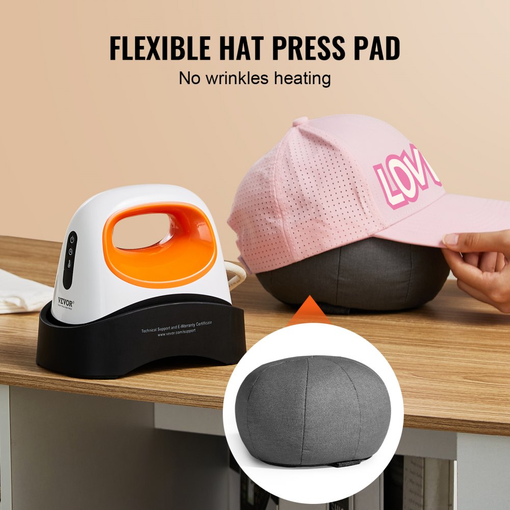 S0305 - Portable 6.1" Mini Hat Press Machine for Custom Caps