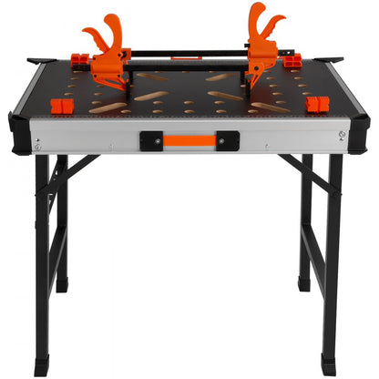 YH-WB028 - Heavy-Duty Folding Workbench with Tool Storage & Adjustable Height