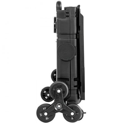 010781964698 - Foldable Stair Climbing Cart with Adjustable Handle, 19.5"x6.9"x18.3"