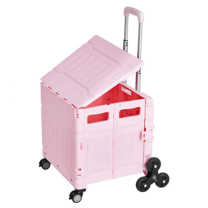 YN8803 - 65L Stair Climbing Shopping Cart with Adjustable Handle