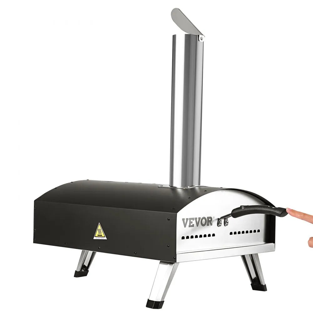 GB-PO12D - 12-Inch VEVOR Outdoor Oven: Pellet & Charcoal, 1000°F Heat