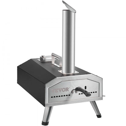 GB-GO12A-R - 12" Multi-Fuel Pizza Oven, Wood & Gas, 540°C