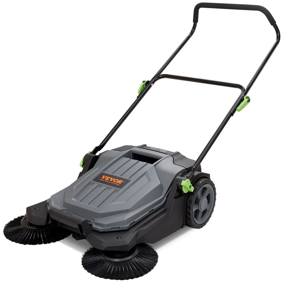 S13-001A - 25.6" Manual Floor Sweeper with Adjustable Handle