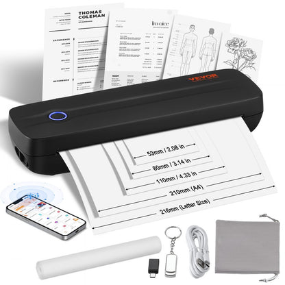 Y8 Pro - Lightweight Portable Thermal Printer with 2600 mAh Battery