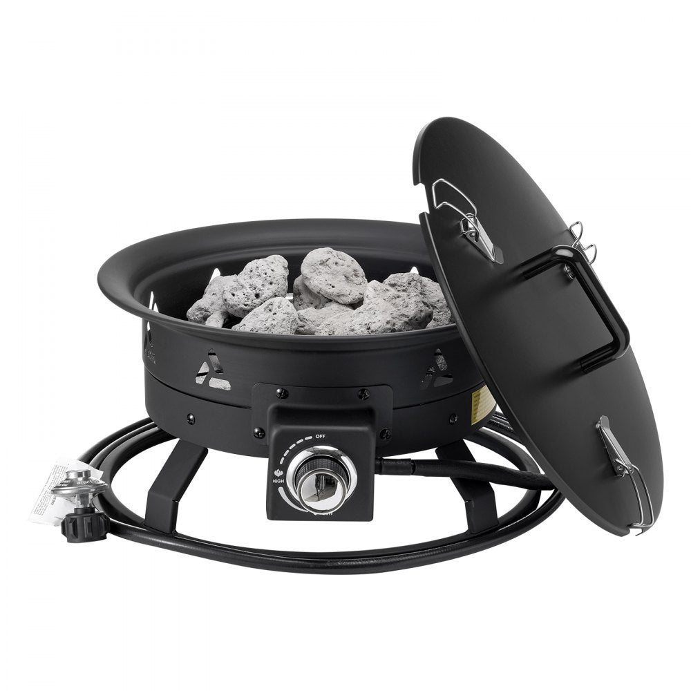YSM19RPP(L)004 - 19” Portable Gas Fire Pit with Adjustable Flames