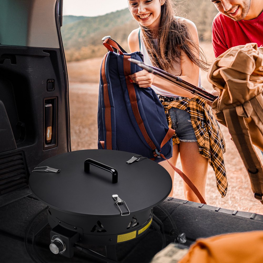 YSM24RPP(L)006 - 24” Portable Propane Fire Pit with Adjustable Flames