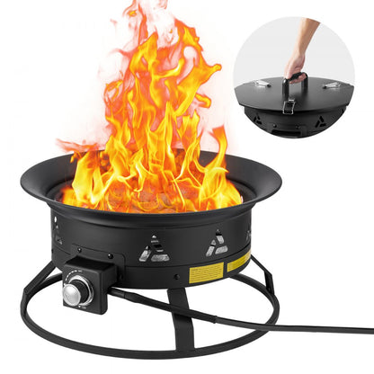 YSM24RPP(L)006 - 24” Portable Propane Fire Pit with Adjustable Flames