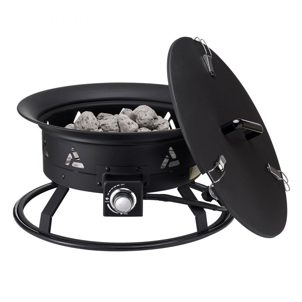 YSM24RPP(L)006 - 24” Portable Propane Fire Pit with Adjustable Flames