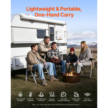 TMYD-01020110 - Compact Tankless Propane Heater for Outdoor Hot Water Needs