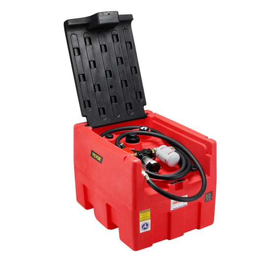 YDIES 200L-G - 48 Gal Fuel Tank with 12V Pump & Mechanical Gauge