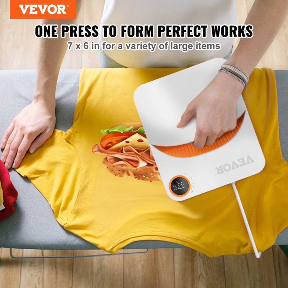 F0607 - Portable 6x7" Heat Press Machine for DIY Projects