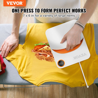 F0607 - Portable 6x7" Heat Press Machine for DIY Projects