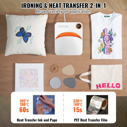 F0607 - Portable 6x7" Heat Press Machine for DIY Projects