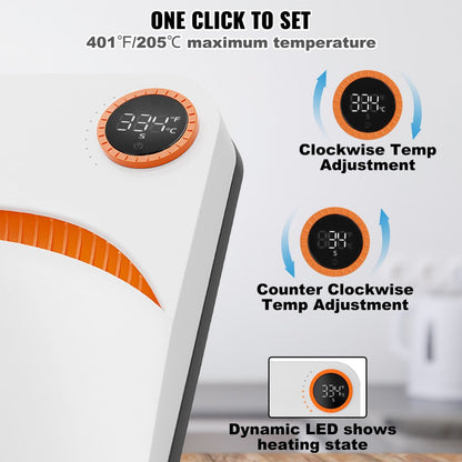 F0607 - Portable 6x7" Heat Press Machine for DIY Projects