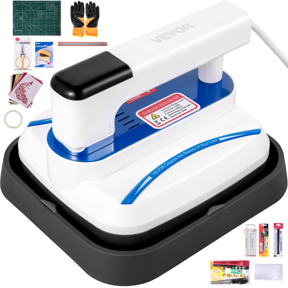 010483282618 - Compact 7x8 Inch Portable Heat Press with Touch Screen