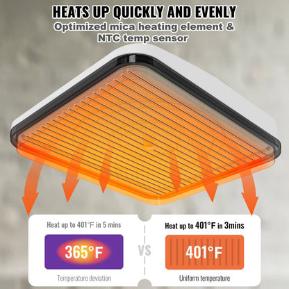 010837147114 - 10x12in VEVOR Heat Press Machine for Quick & Easy Shirt Printing