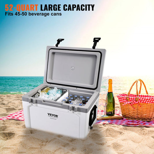 SK5000 - 52qt VEVOR Cooler, 6-Day Ice Retention, Heavy-Duty Handle