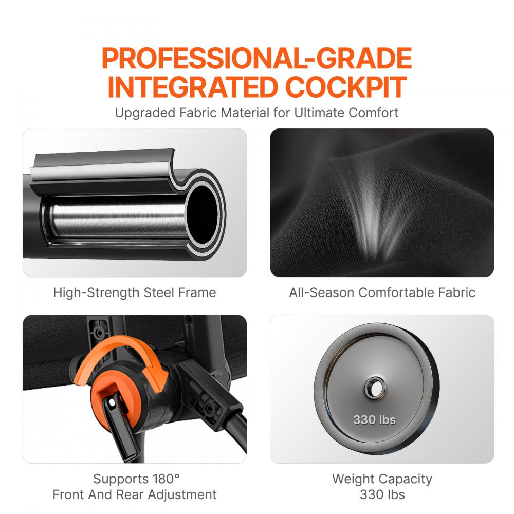 FC-P04 - Foldable Carbon Steel Racing Wheel Stand for Logitech G923/G920/G29