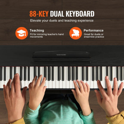 886 - VEVOR 88-Key Digital Piano with MIDI, Bluetooth & Sustain Pedal