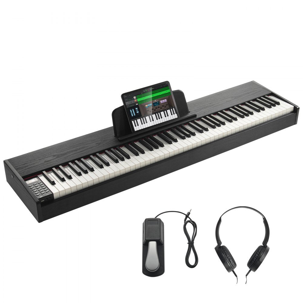 886 - VEVOR 88-Key Digital Piano with MIDI, Bluetooth & Sustain Pedal