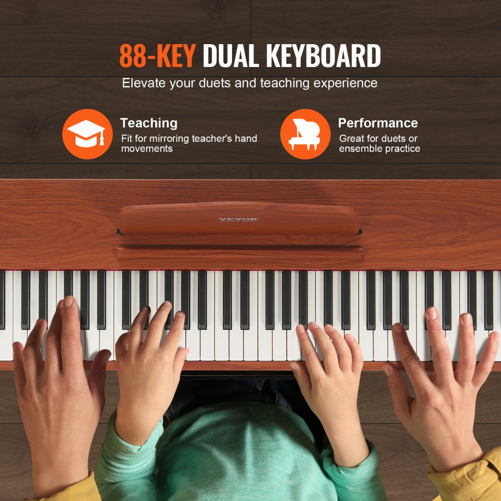 886 - 88 Key Digital Piano with 200 Tones & Stereo Sound