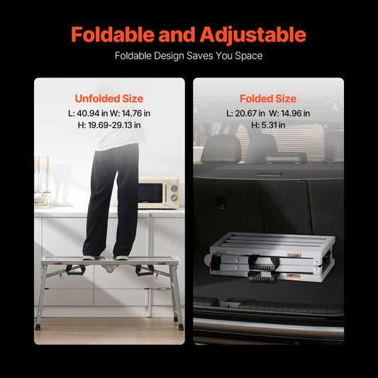 WBS-020 - Adjustable Height Portable Scaffolding for 400 lb Capacity