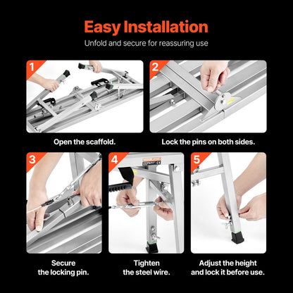 WBS-020 - Adjustable Height Portable Scaffolding for 400 lb Capacity