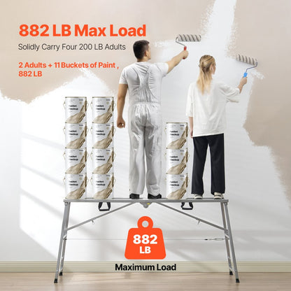 WBS-023 - Adjustable Portable Scaffolding Platform, 880 lb Capacity