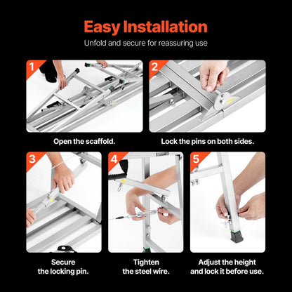 WBS-023 - Adjustable Portable Scaffolding Platform, 880 lb Capacity