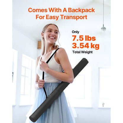 HJPVC24200 - Anti-Slip 6.6' x 3' PVC Gym Flooring Mat for Multi-Sport Use