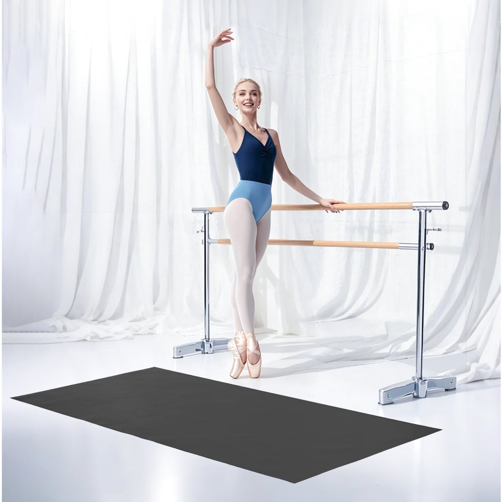HJPVC24200 - Anti-Slip 6.6' x 3' PVC Gym Flooring Mat for Multi-Sport Use