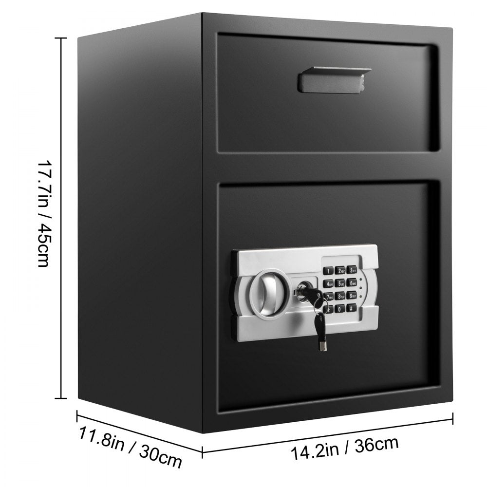 010465989723 - Durable 1.7 Cubic Feet Digital Safe with Deposit Slot