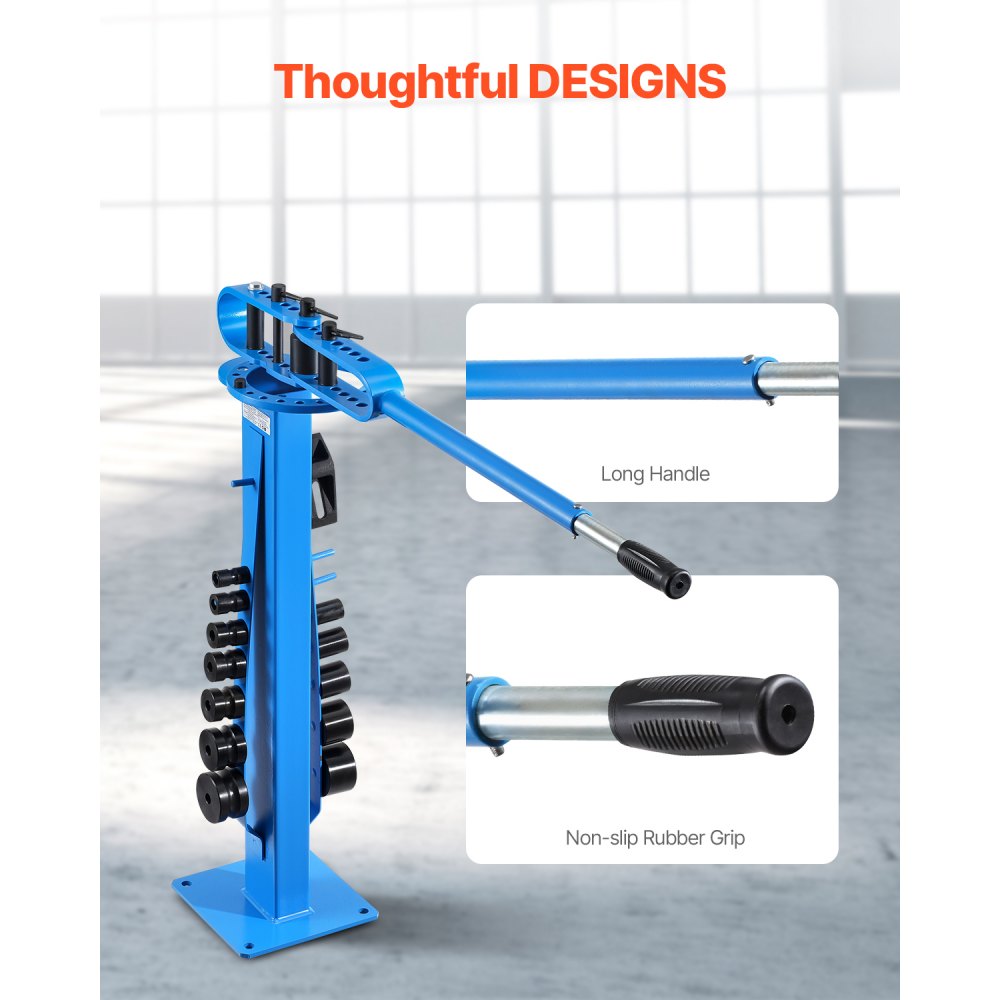 UM30 - Manual Pipe Bender for 2" Steel with 14 Durable Dies