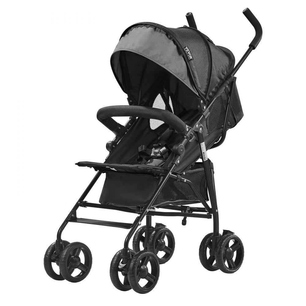 U103A - Portable 13 lbs Stroller with Adjustable Backrest & Shock-Absorbing Tires