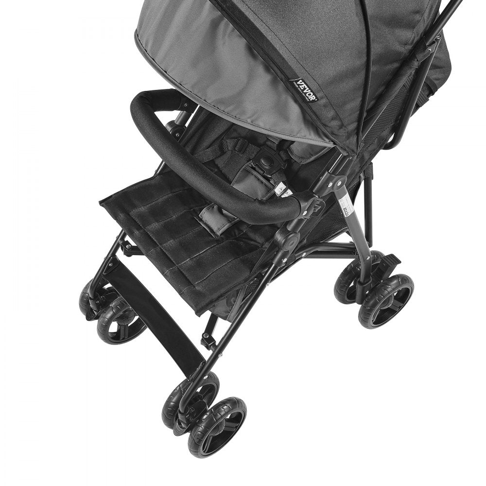 U103A - Portable 13 lbs Stroller with Adjustable Backrest & Shock-Absorbing Tires