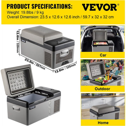 SH-C20 - Compact 21 Qt Portable Refrigerator with Digital Control