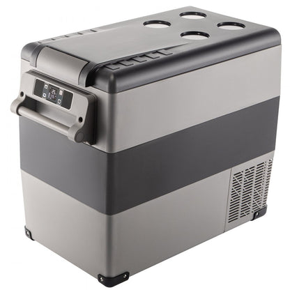 010213874704 - 58 Qt Portable Car Fridge with Digital Panel & Rapid Cooling