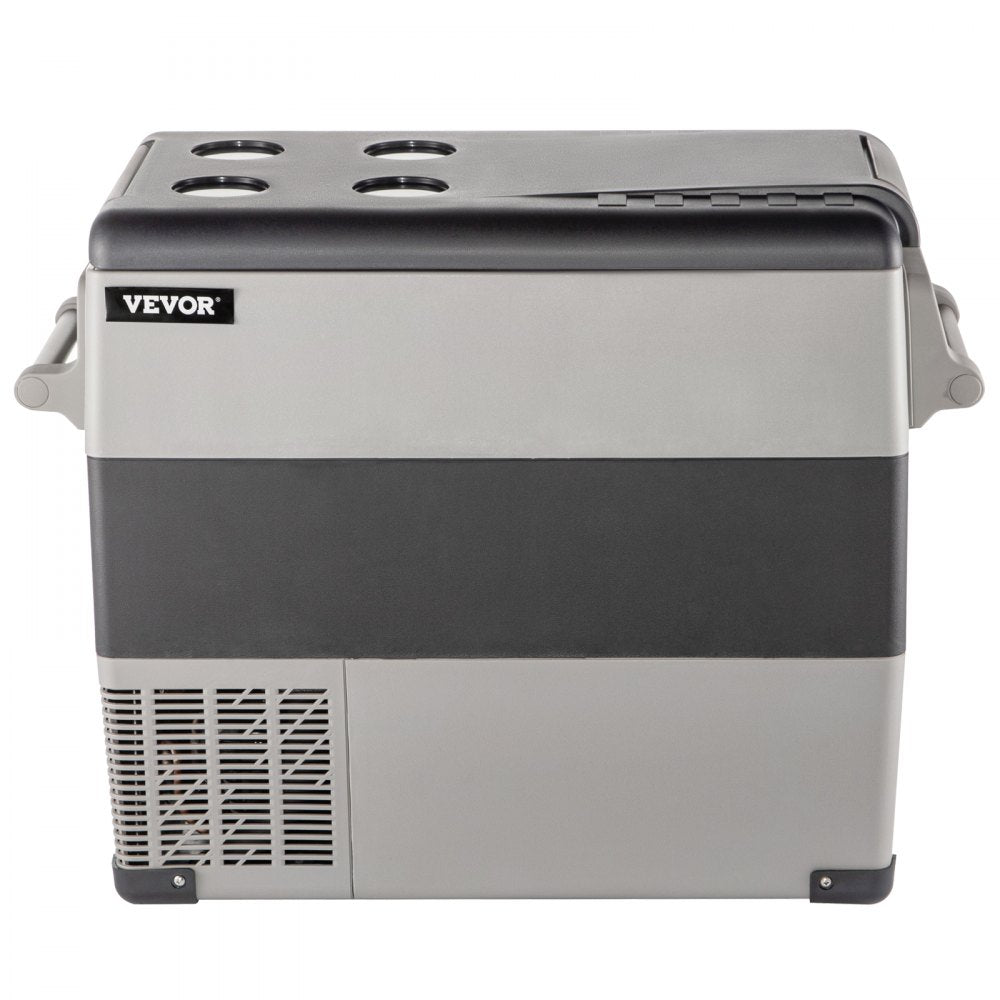 010213874704 - 58 Qt Portable Car Fridge with Digital Panel & Rapid Cooling