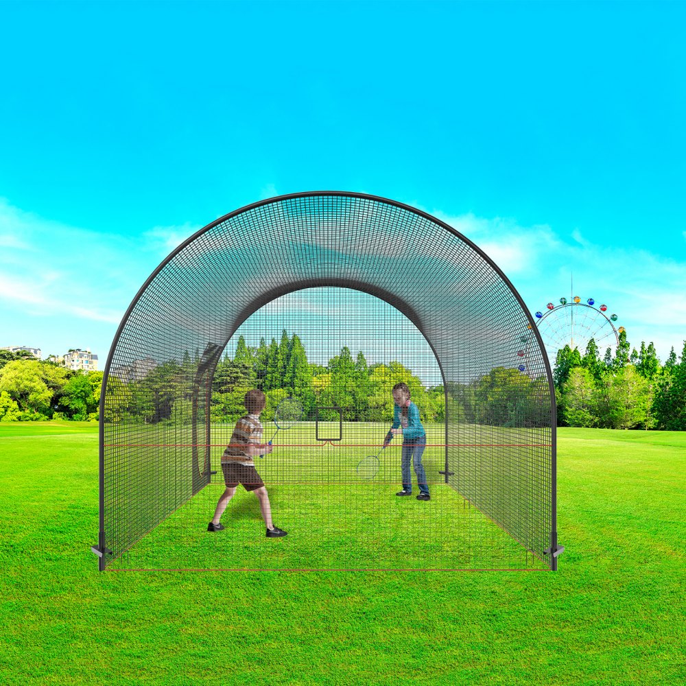 YC-SS-BCN001 - 12FT VEVOR Durable Baseball Batting Cage for Indoor/Outdoor Use