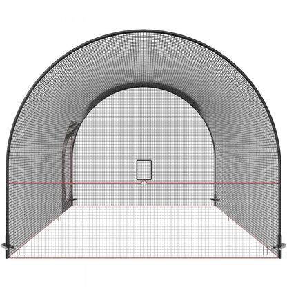 YC-SS-BCN001 - 12FT VEVOR Durable Baseball Batting Cage for Indoor/Outdoor Use