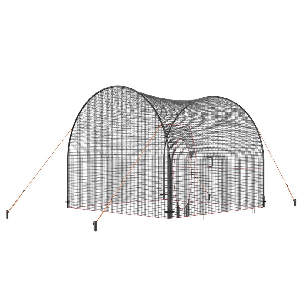 YC-SS-BCN001 - 12FT VEVOR Durable Baseball Batting Cage for Indoor/Outdoor Use