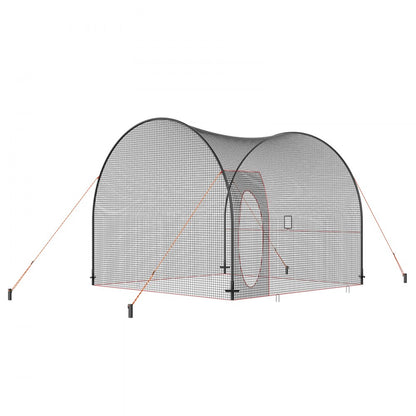 YC-SS-BCN001 - 12FT VEVOR Durable Baseball Batting Cage for Indoor/Outdoor Use