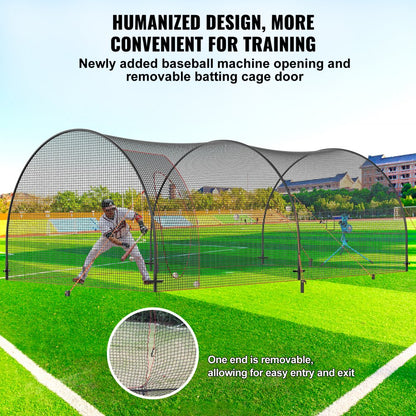 YC-DJL-22*12*8ft - 22x12x8ft VEVOR Durable Baseball Batting Cage