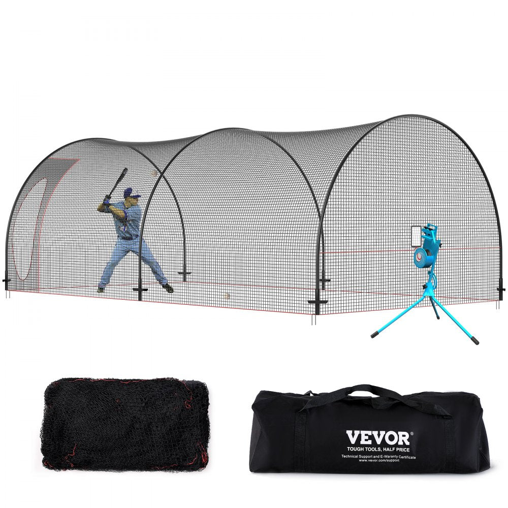 YC-DJL-22*12*8ft - 22x12x8ft VEVOR Durable Baseball Batting Cage